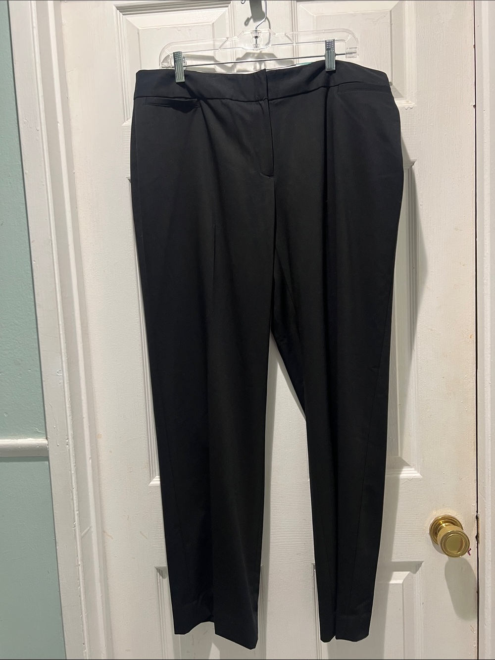 Liz Claiborne Black Straight-Leg Dress Trousers NWT
